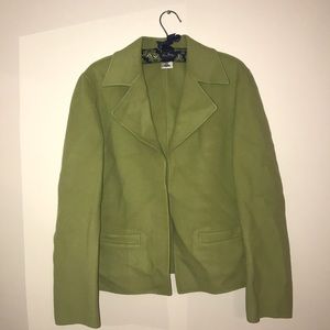 Talbots Lime Green Blazer Jacket Women’s 12